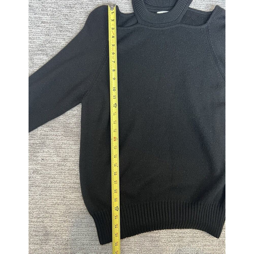 Jason Wu Pullover Shoulder Cutout Crew Neck Sweater Classic Oversized SZ XS - Picture 7 of 8